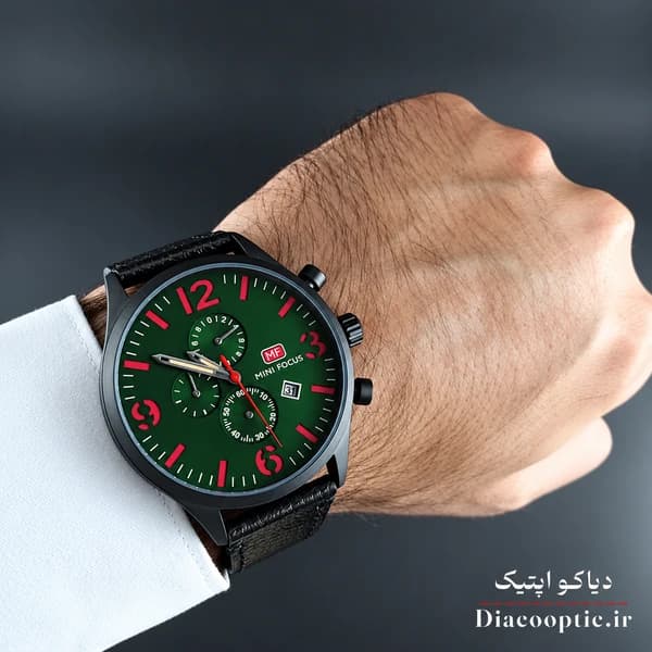 ساعت مچی مردانه اورجینال موتور ژاپن برند مینی فوکوس سه موتور مدل Mf0003G.01 بند چرم — تصویر ۸