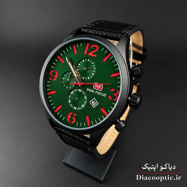 ساعت مچی مردانه اورجینال موتور ژاپن برند مینی فوکوس سه موتور مدل Mf0003G.01 بند چرم — تصویر ۳