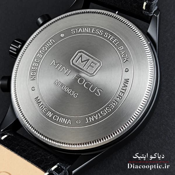 ساعت مچی مردانه اورجینال موتور ژاپن برند مینی فوکوس سه موتور مدل Mf0003G.01 بند چرم — تصویر ۶