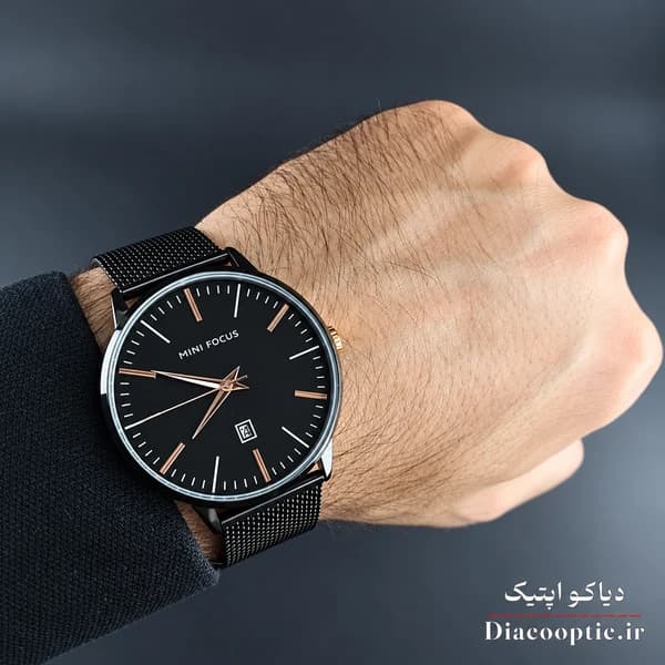 ساعت مچی مردانه اورجینال موتور ژاپن برند مینی فوکوس مدل Mf0115G.01 بند حصیری — تصویر ۸