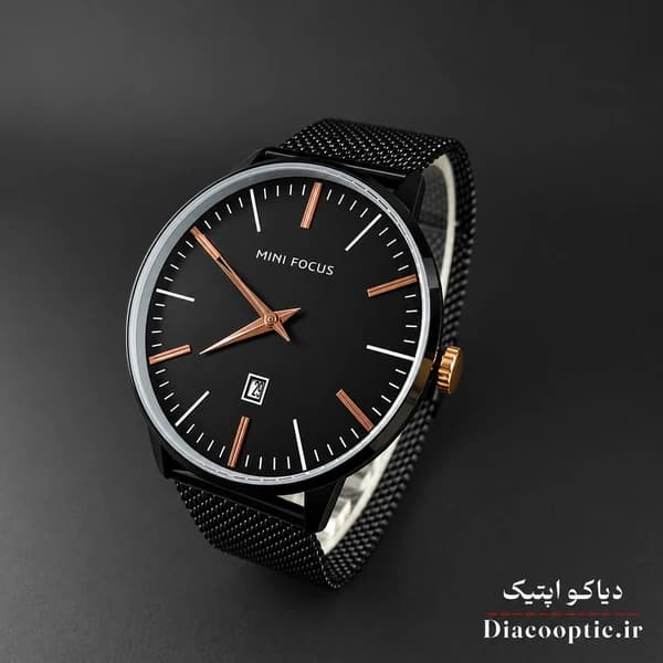 ساعت مچی مردانه اورجینال موتور ژاپن برند مینی فوکوس مدل Mf0115G.01 بند حصیری — تصویر ۴