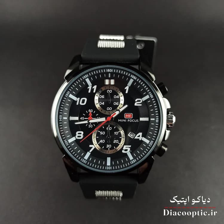 ساعت مچی مردانه اورجینال موتور ژاپن برند مینی فوکوس سه موتور مدل Mf0268G.04 بند رابر — تصویر ۱۰