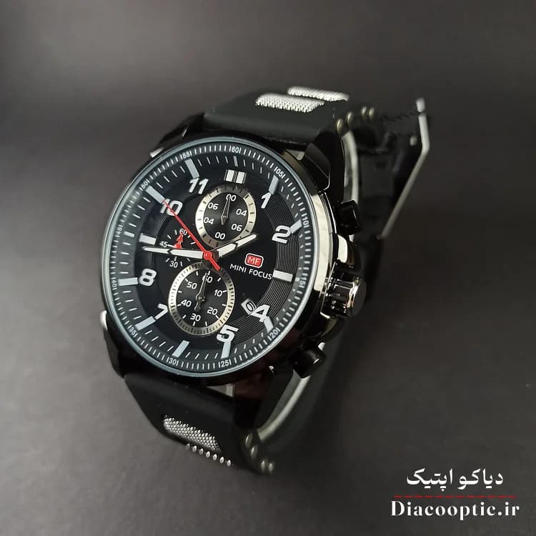 ساعت مچی مردانه اورجینال موتور ژاپن برند مینی فوکوس سه موتور مدل Mf0268G.04 بند رابر — تصویر ۱۱