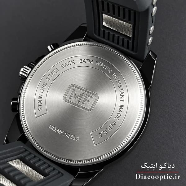 ساعت مچی مردانه اورجینال موتور ژاپن برند مینی فوکوس سه موتور مدل Mf0268G.04 بند رابر — تصویر ۷