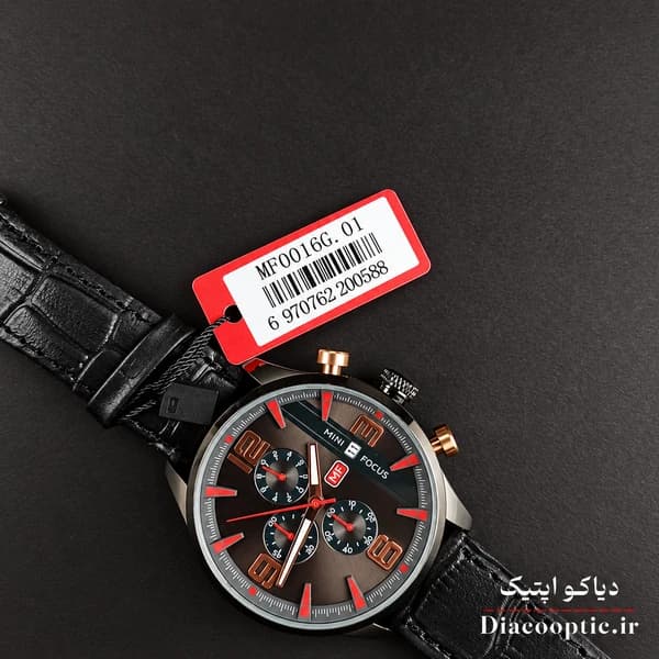 ساعت مچی مردانه اورجینال موتور ژاپن برند مینی فوکوس سه موتور مدل Mf0016G.01 بند چرم — تصویر ۸