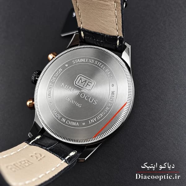 ساعت مچی مردانه اورجینال موتور ژاپن برند مینی فوکوس سه موتور مدل Mf0016G.01 بند چرم — تصویر ۷