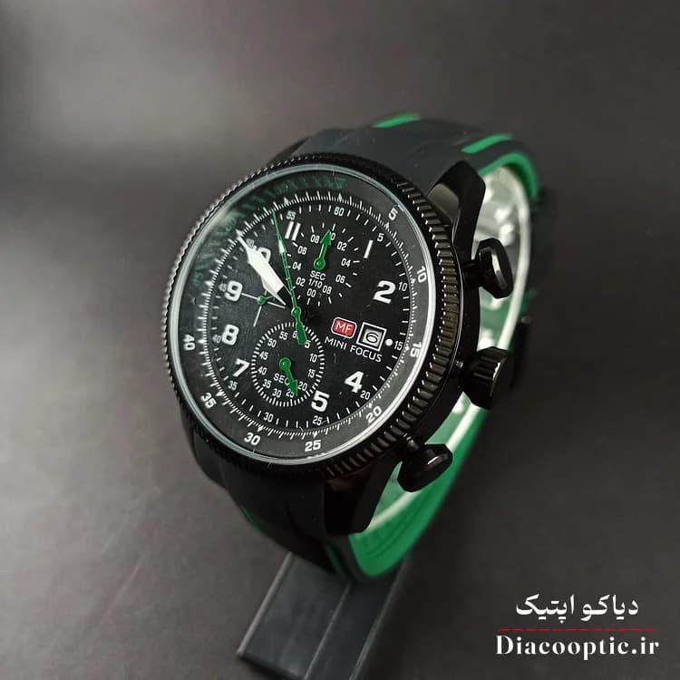 ساعت مچی مردانه اورجینال موتور ژاپنی برند مینی فوکوس سه موتور مدل Mf0379G.05 بند رابر — تصویر ۴