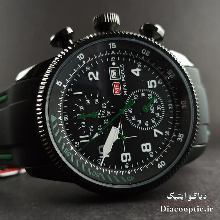 ساعت مچی مردانه اورجینال موتور ژاپنی برند مینی فوکوس سه موتور مدل Mf0379G.05 بند رابر — تصویر ۵