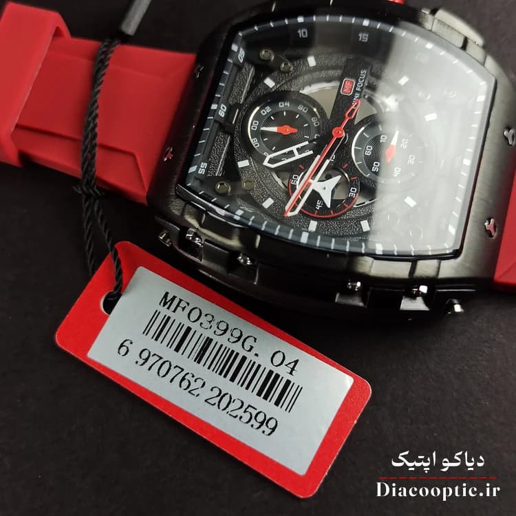 ساعت مچی مردانه اورجینال موتور ژاپنی برند مینی فوکوس سه موتور مدل Mf0399G.04 بند رابر — تصویر ۸