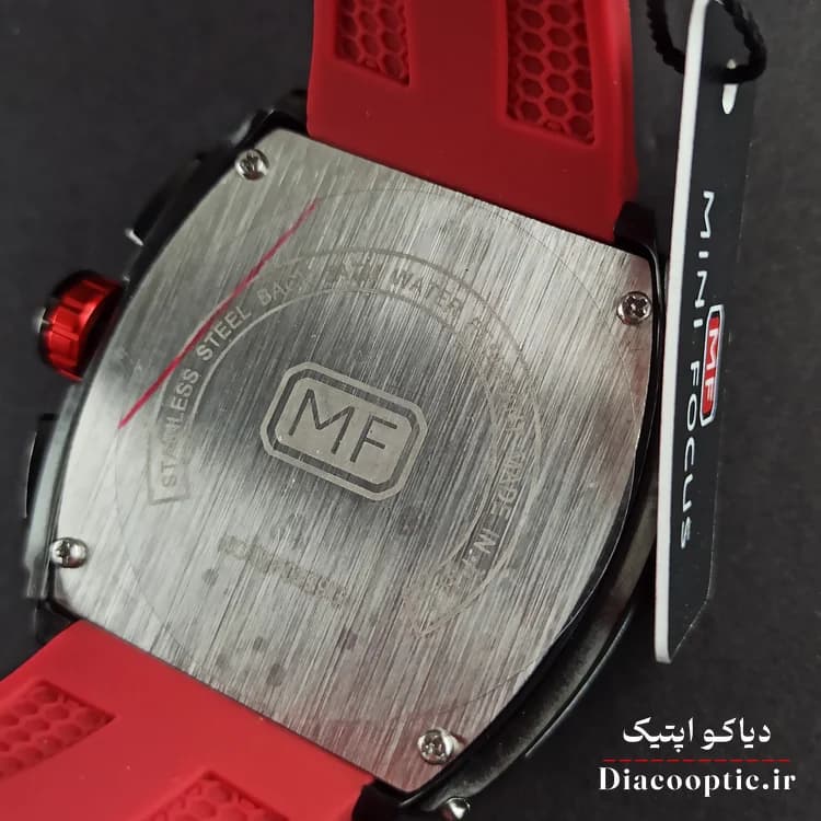ساعت مچی مردانه اورجینال موتور ژاپنی برند مینی فوکوس سه موتور مدل Mf0399G.04 بند رابر — تصویر ۷