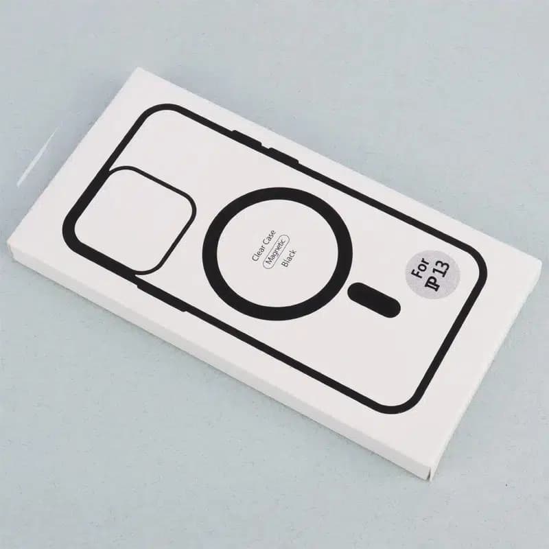 قاب PC مگ سیف آیفون iPhone 13 / 14 دور رنگی – مشکی — تصویر ۳