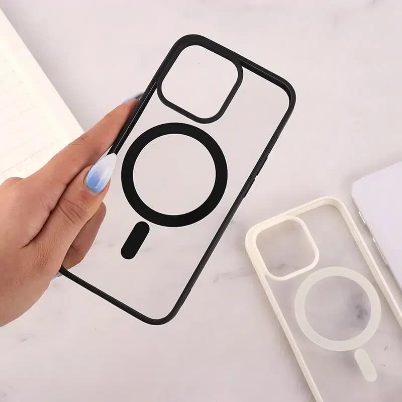 قاب PC مگ سیف آیفون iPhone 13 Pro Max دور رنگی – مشکی — تصویر ۳