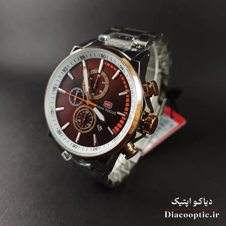 ساعت مچی مردانه اورجینال موتور ژاپنی برند مینی فوکوس سه موتور مدل Mf0085G.02 — تصویر ۱۲
