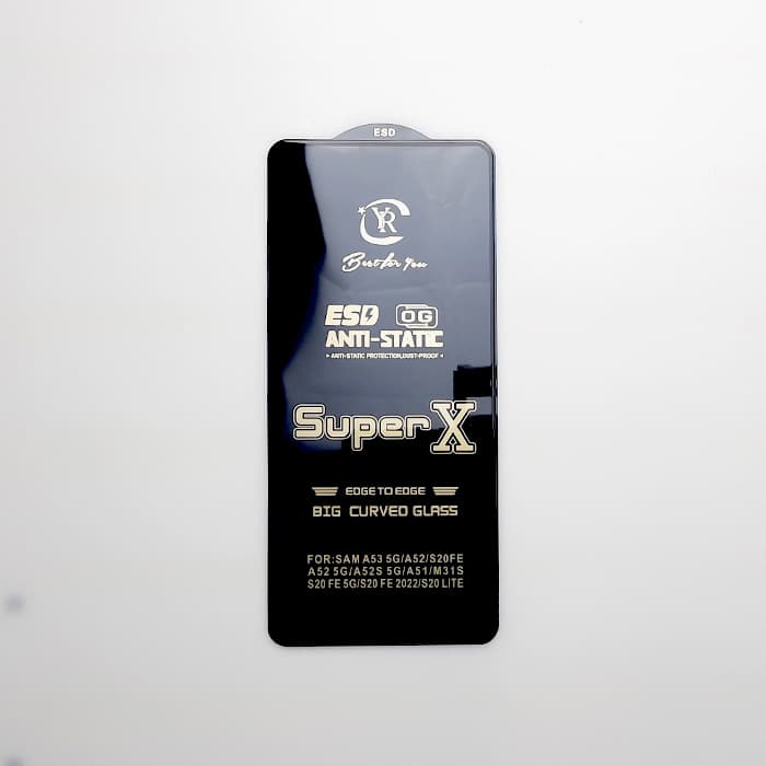 محافظ صفحه شیشه ای فول براق سامسونگ Super X S20FE/A52/A51/M31S/A53-5G — تصویر ۲