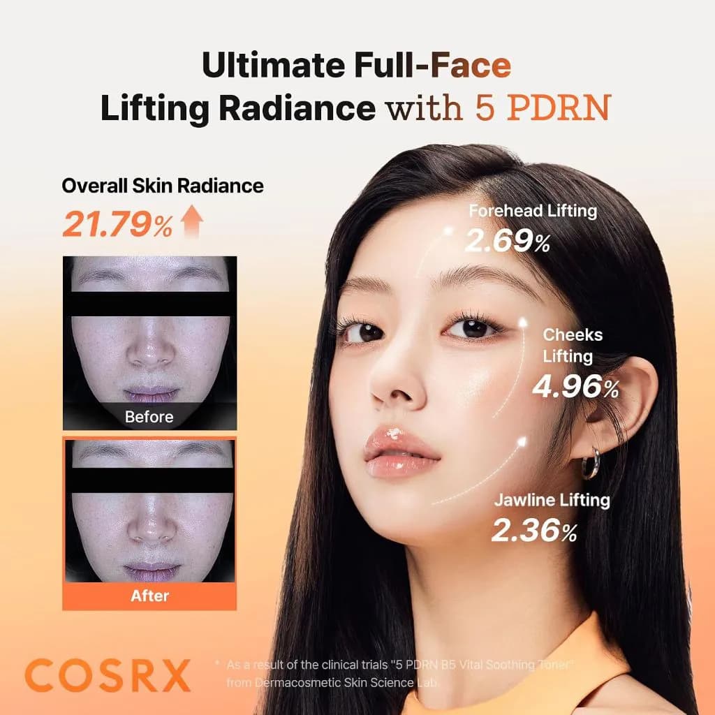 تونر تسکین دهنده و آبرسان کوزارکس 5 PDRN B5 Vital | COSRX 5 PDRN B5 Vital Soothing Toner — تصویر ۵