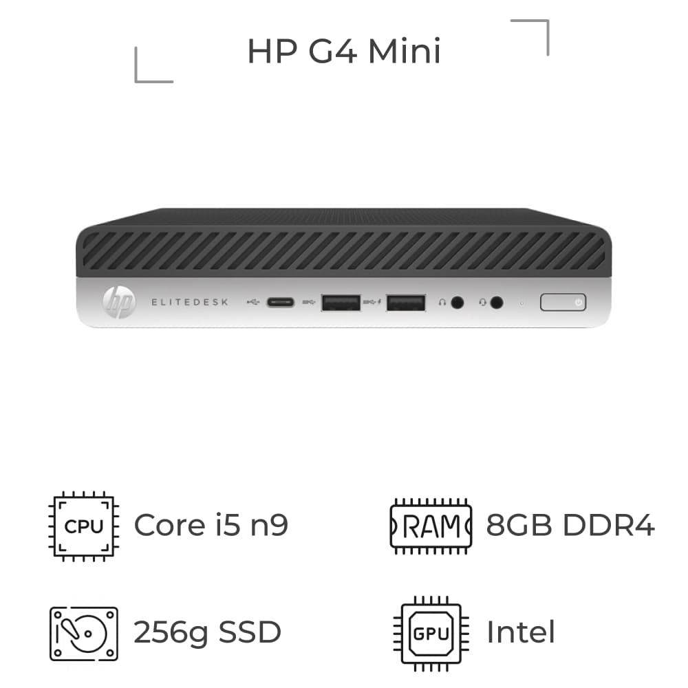 مینی کیس اچ پی استوک HP G4 TINY i5 8500 — تصویر ۸