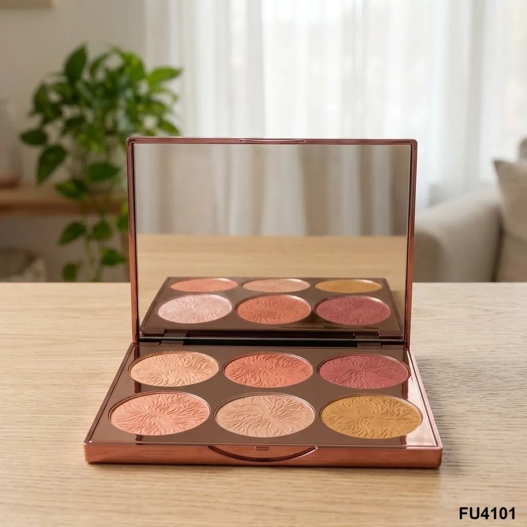 پالت رژگونه 6 رنگ فیوچر میکاپ FU4101 — تصویر ۴