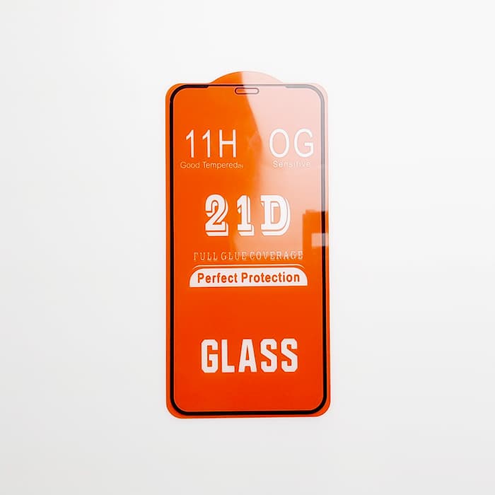 محافظ صفحه شیشه ای فول براق آیفون x/xs/11pro 21D — تصویر ۲