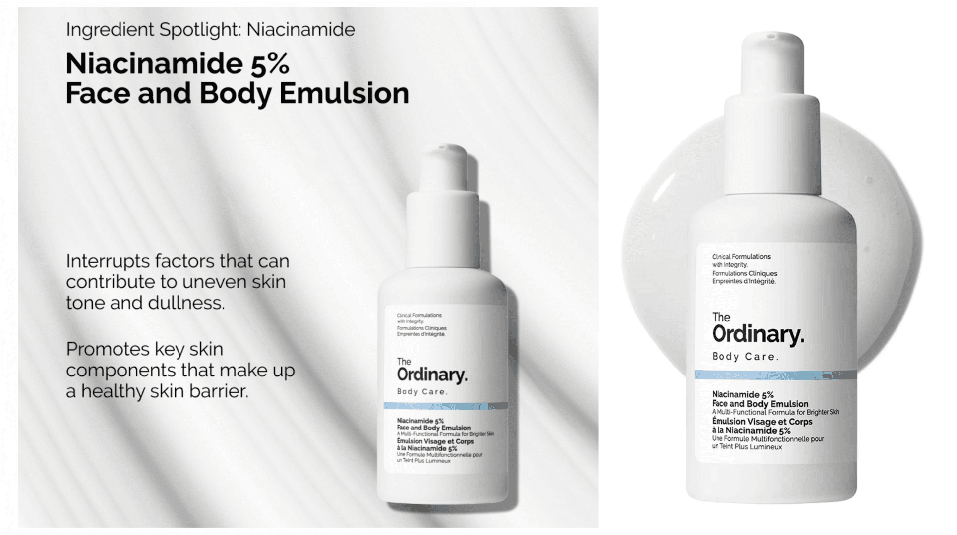 امولسیون روشن کننده صورت و بدن نیاسینامید 5% اوردینری The Ordinary — تصویر ۲