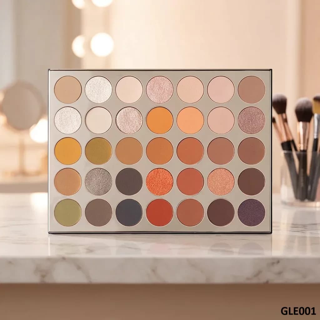 پالت سایه ۳۵ رنگ کارکتر مدل Glamour Edition کد GLE001 — تصویر ۴