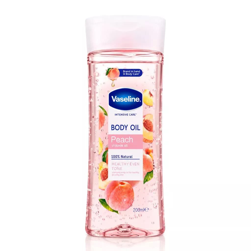 روغن بدن وازلین مدل Peach Vitamin B3 Healthy Even Tone حجم 200 میلی لیتر — تصویر ۲
