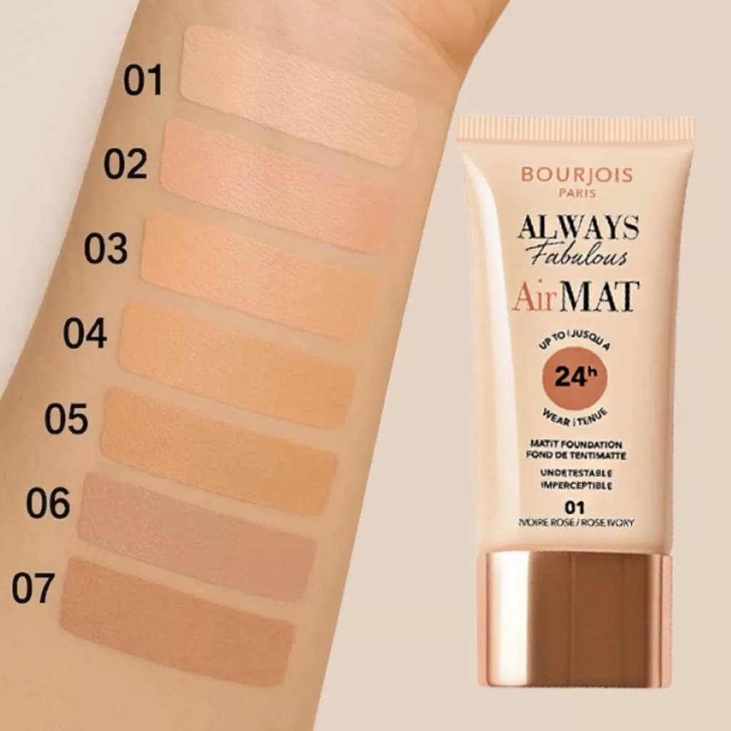 کرم پودر بورژوا آلویز فبیولس ایر مت | Bourjois Always Fabulous Air MAT Foundation 24H — تصویر ۵