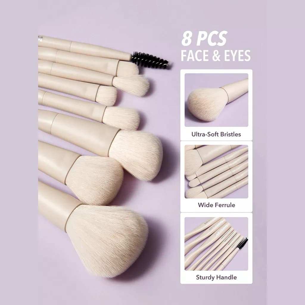 ست براش آرایشی ۸ تکه شیگلم | SHEGLAM Pro Core Brush Set 8 Pieces — تصویر ۲