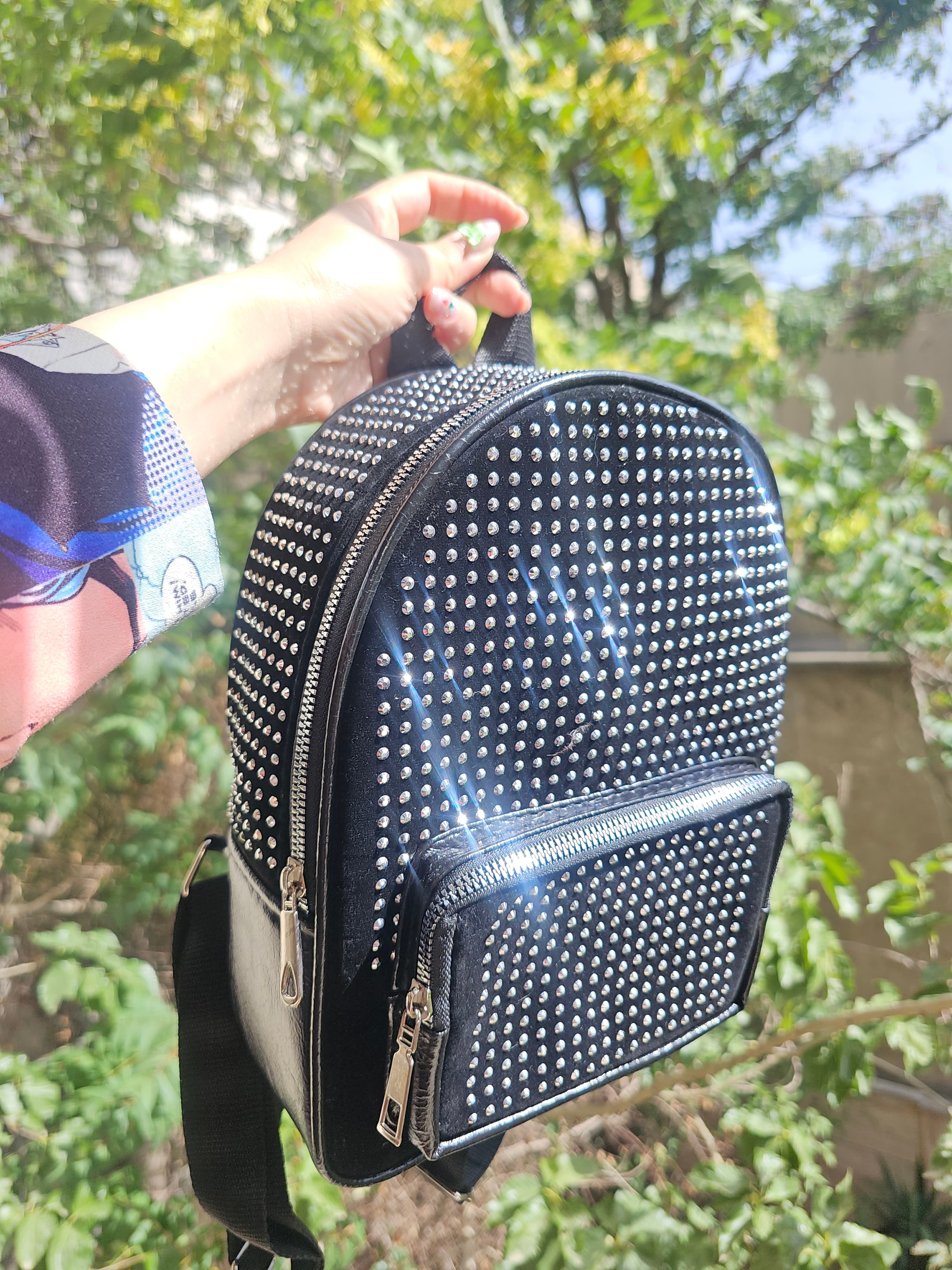 کوله پشتی نگینی و ساده — تصویر ۲