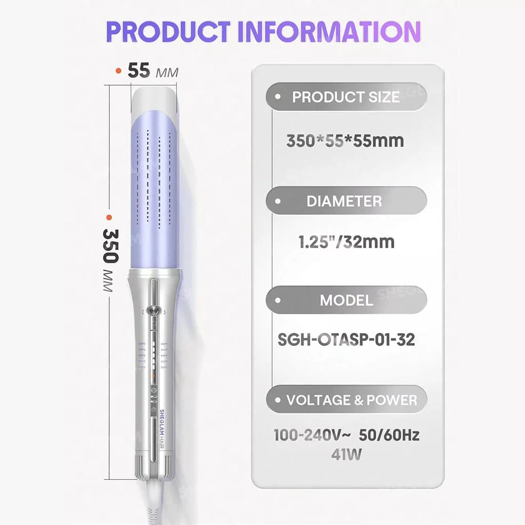 دستگاه ایرفلو استایلر پرو چرخشی شیگلم مدل One Touch Airflow Styler Pro sheglam — تصویر ۵