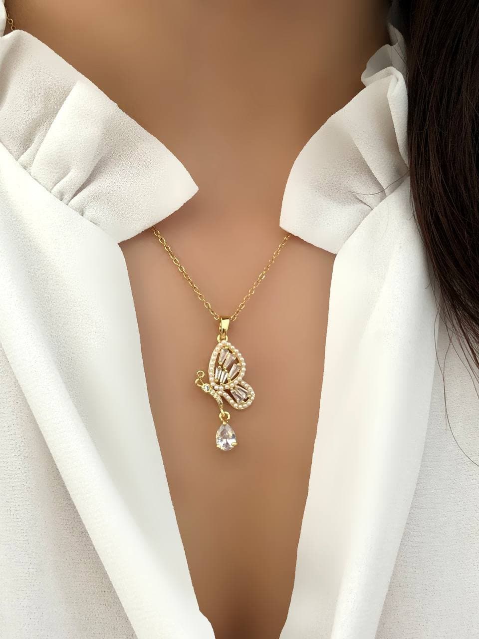 آویز پروانه ای استیل کد 1120 — تصویر ۵