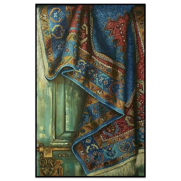 کیت نقاشی الماسی بزرگسال فرش فیروزه