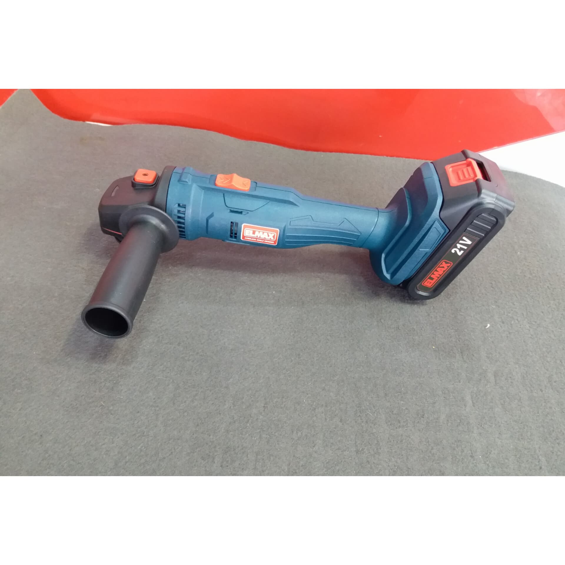 مینی فرز شارژی ELMAX مدل C.A 3651 – ۲۱ ولت، موتور براشلس، همراه با کیف BMC، شارژر و باتری اضافه