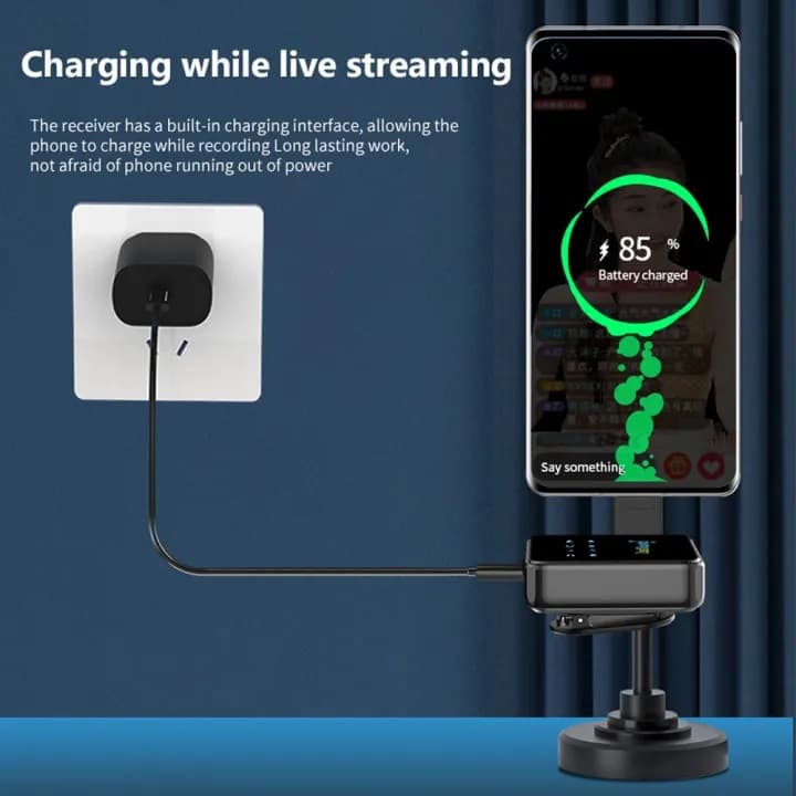 میکروفون یقه ای بی سیم زل ساند مدل V3Pro | همراه با کیس شارژ و قابلیت کاهش نویز — تصویر ۵