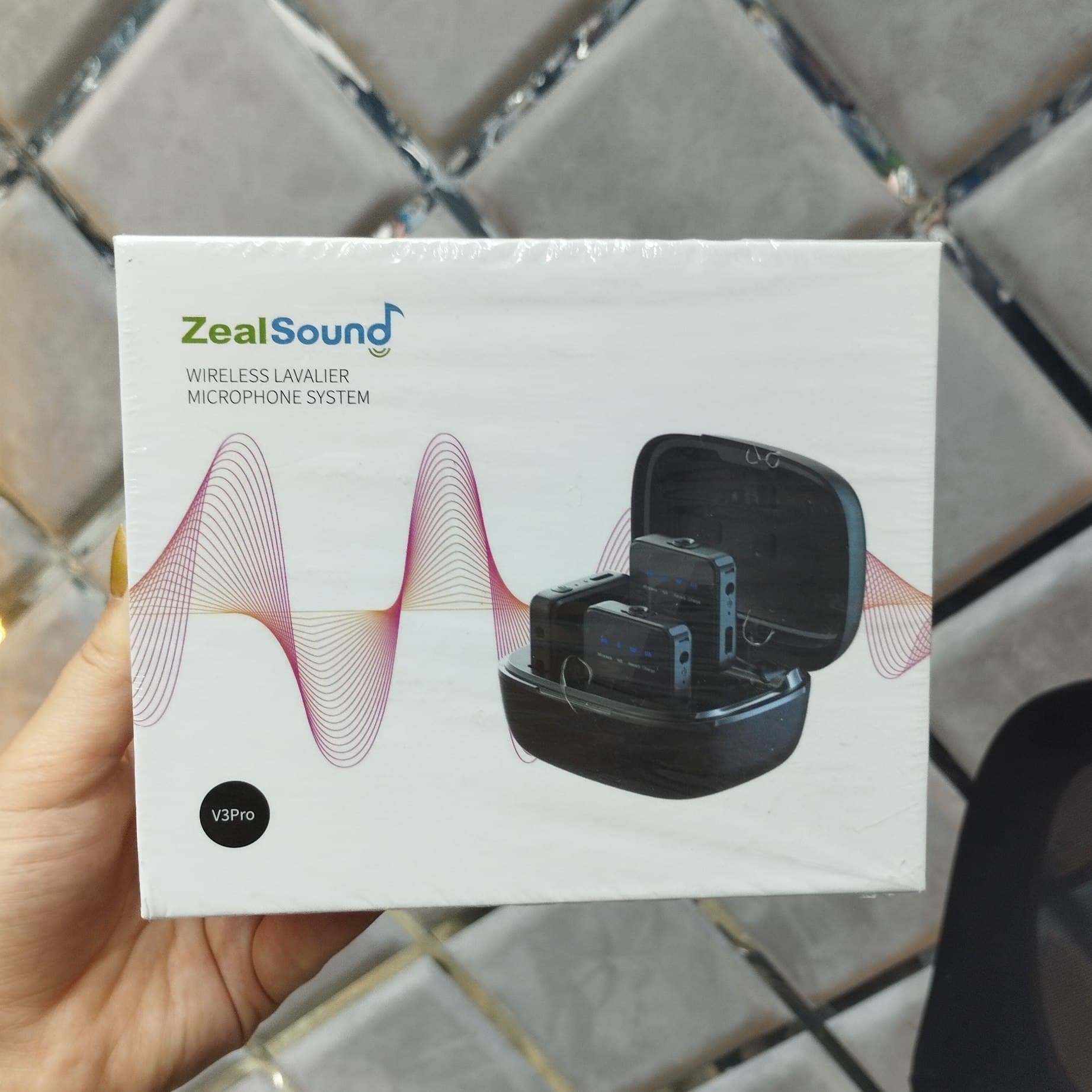 میکروفون یقه ای بی سیم زل ساند مدل V3Pro | همراه با کیس شارژ و قابلیت کاهش نویز — تصویر ۸