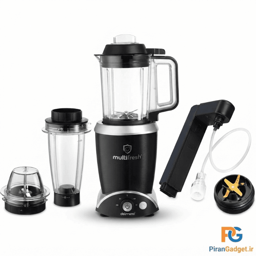 میکسر چند کاره دلیمانو مدل Multifresh (دارای قابلیت خردکن، وکیوم، همزن و آسیاب)