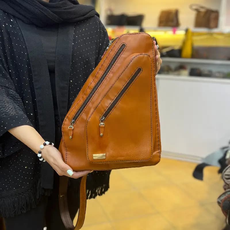 کیف کولی یک طرفه چرم کد 67