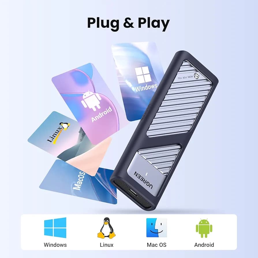 باکس اس اس دی یوگرین مدل M.2 NVMe SSD Enclosure — تصویر ۶