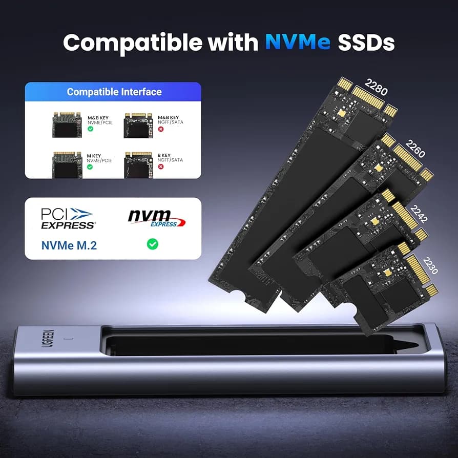 باکس اس اس دی یوگرین مدل M.2 NVMe SSD Enclosure — تصویر ۳