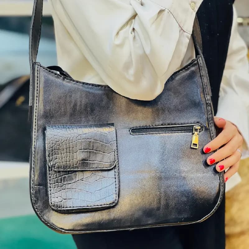 کیف دستی و دوشی چرم کد ۳۷ — تصویر ۳