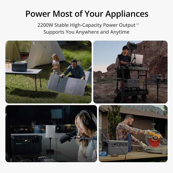 پاور استیشن DJI Power 1000 با ظرفیت 1024 Wh و توان 2200 وات — تصویر ۶