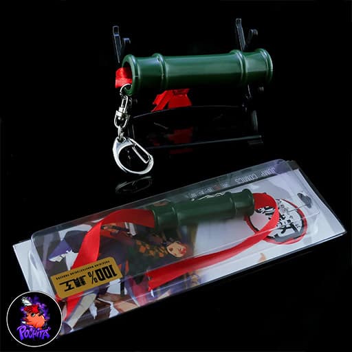 جاکلیدی دهن گیر نزوکو – Nezuko bamboo keychain — تصویر ۴