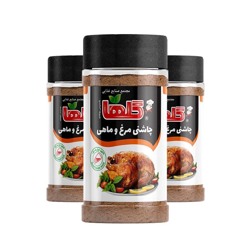 چاشنی مرغ و ماهی 100 گرم گلها (پت)