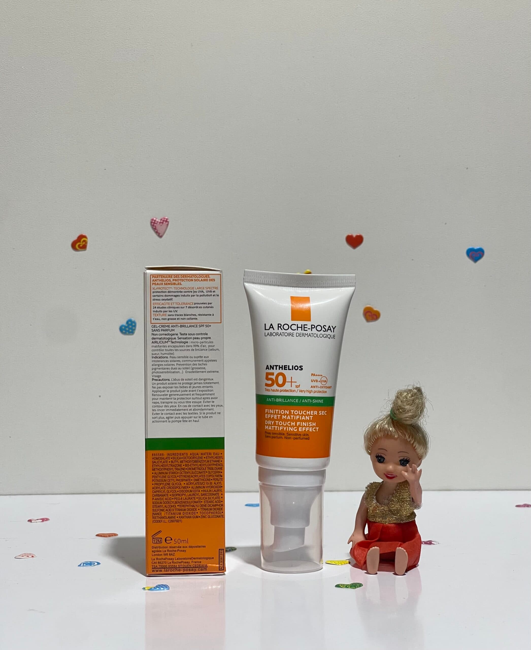 ژل کرم ضد آفتاب بی رنگ لاروش پوزای La Roche Posay آنتلیوس مدل آنتی شاین Anti Shine — تصویر ۴