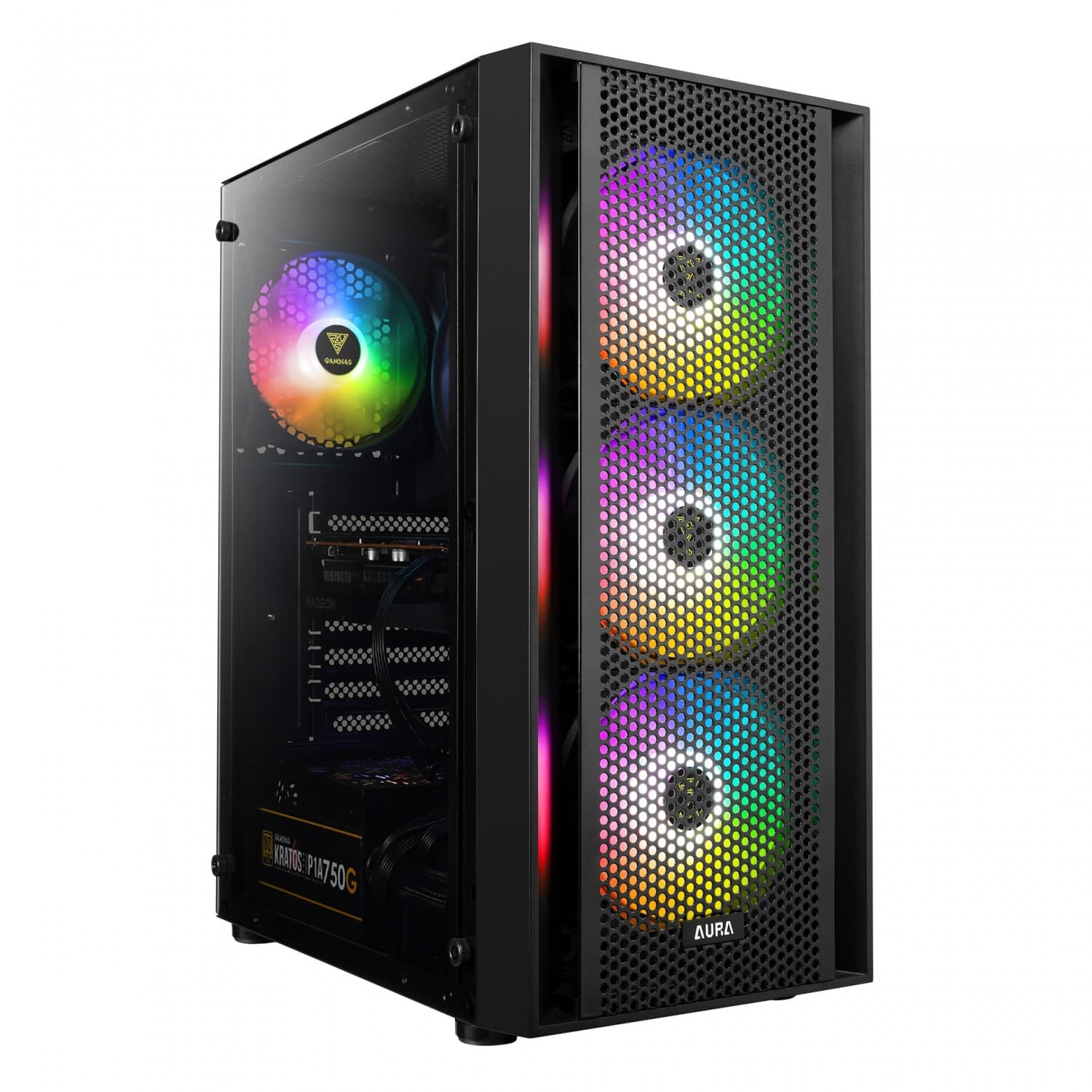 کیس کامپیوتر گیم دیاس AURA GC2 سفید — تصویر ۷