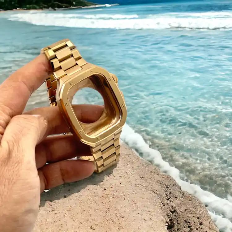 بند و کاور اپل واچ maestro مدل استیل مناسب برای سایز 45MM — تصویر ۴