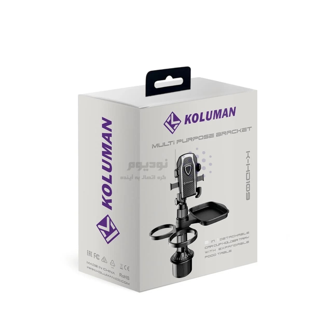 هولدر موبایل گیره ای سه کاره KOLUMAN مدل K-HD109 — تصویر ۶