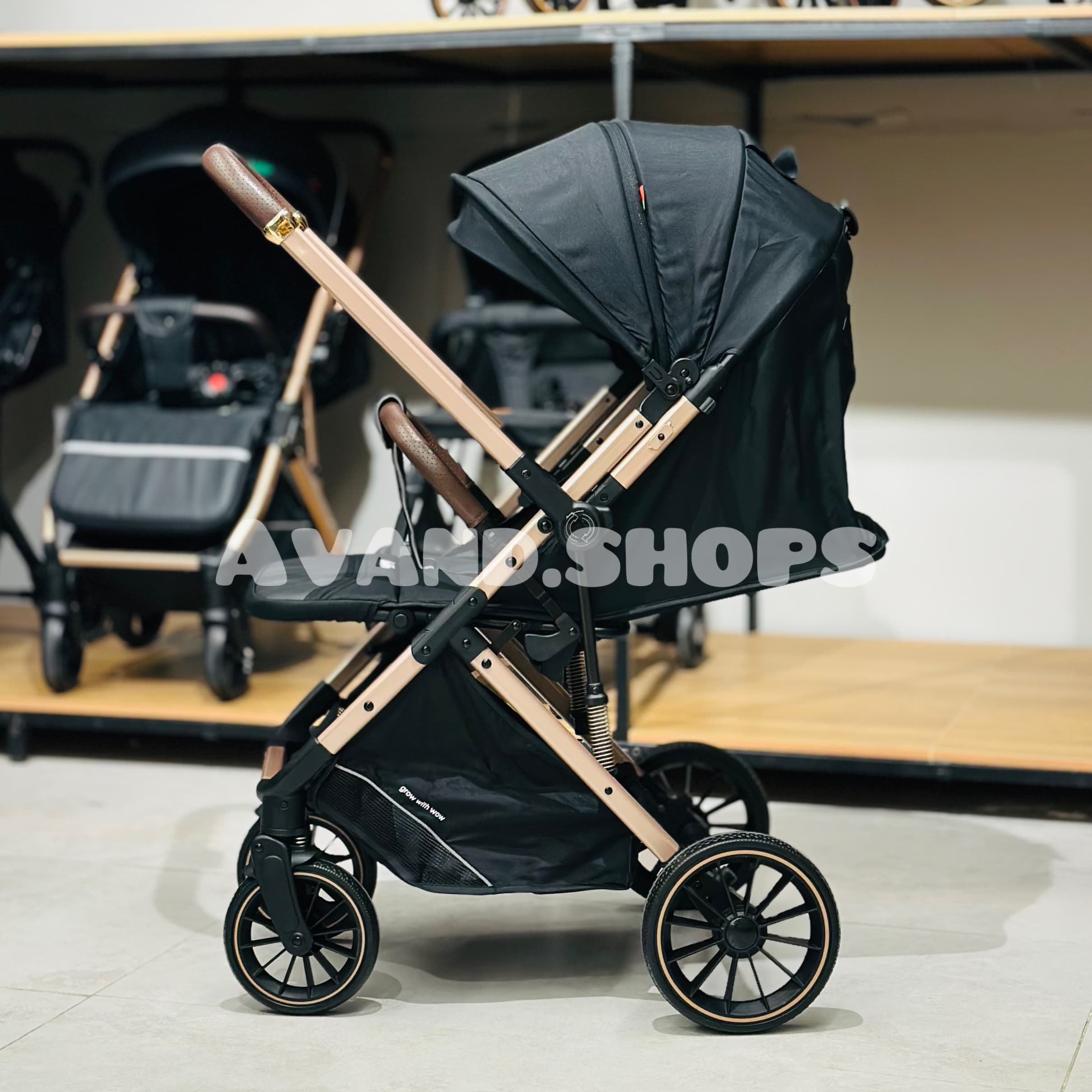 کالسکه کیدیلو مدل 6530 پرو دسته دو طرفه KIDILO — تصویر ۲