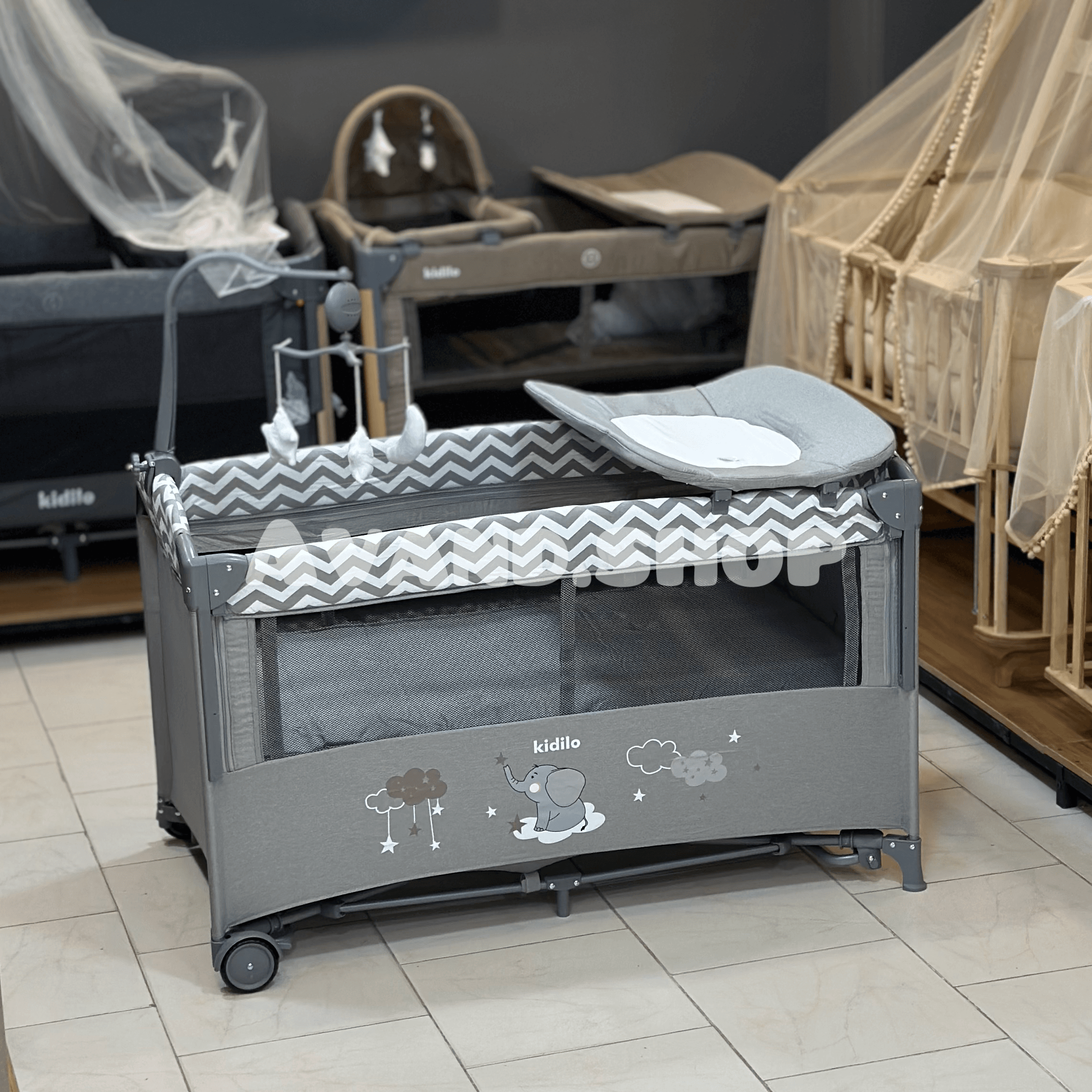 تخت و پارک کنار مادر کیدیلو مدل T-701L kidilo — تصویر ۳