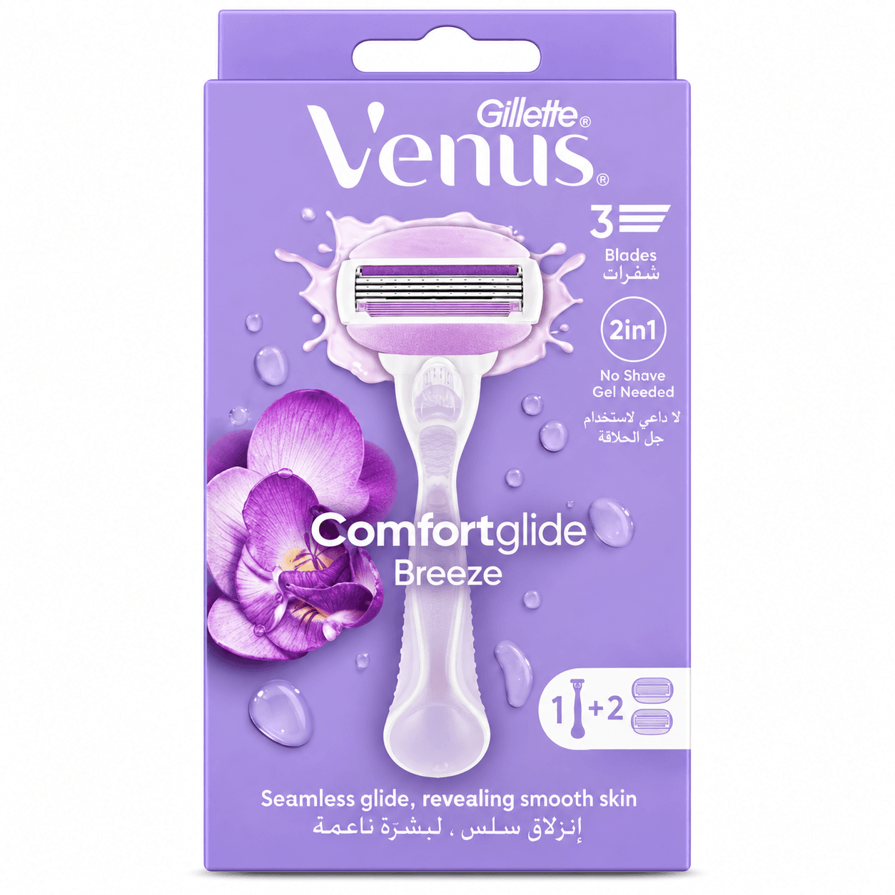 تیغ اصلاح 3 لبه ونوس ژلیت SKIN Cushion Venus Gillette