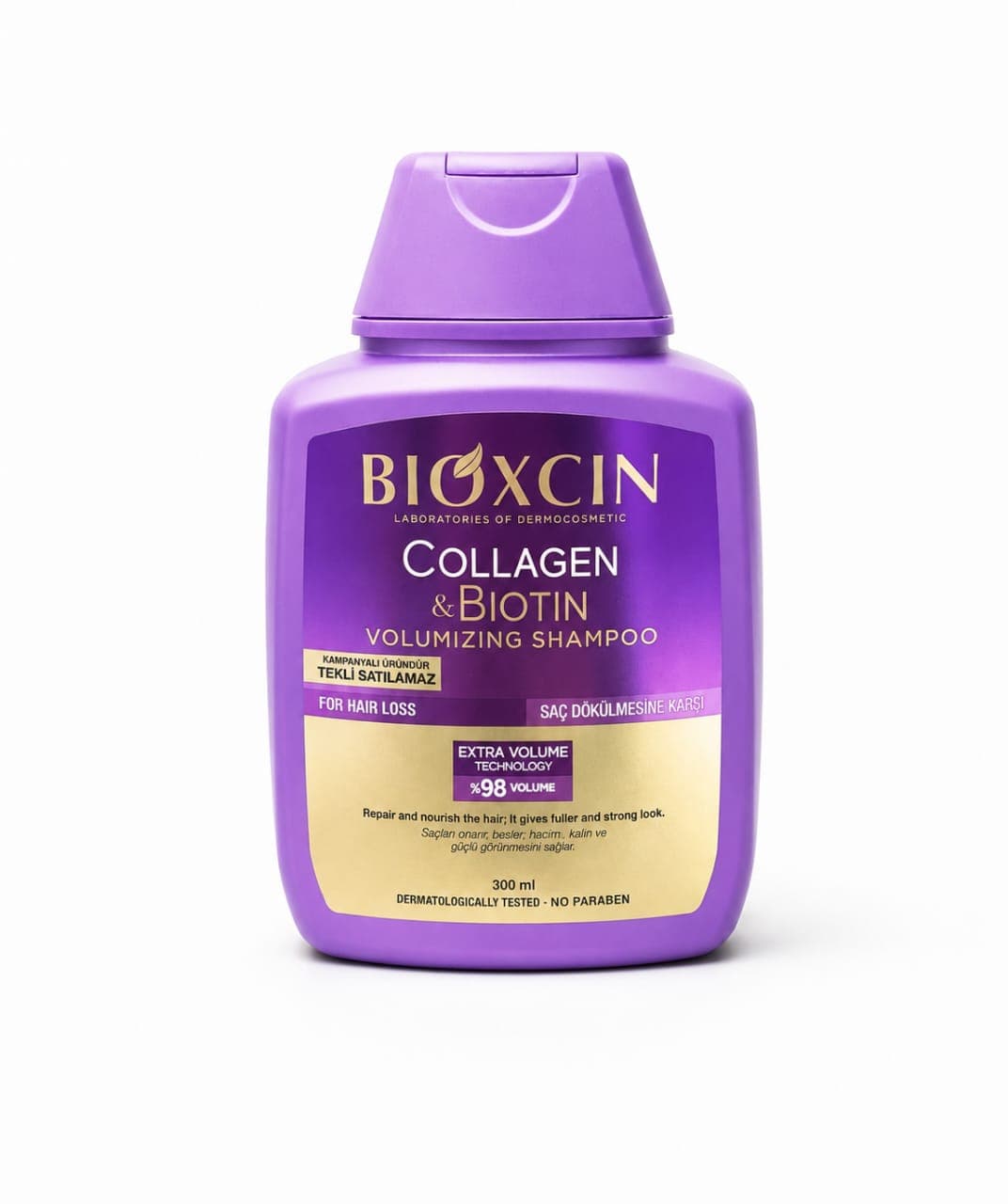 شامپو حجم دهنده کلاژن بیوکسین SHAMPOO COLLAGEN & BIOTIN VOLUMIZING BIOXCIN